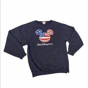 90s vintage DISNEY USA FLAG  MICKEY MOUSE Sweatshirt